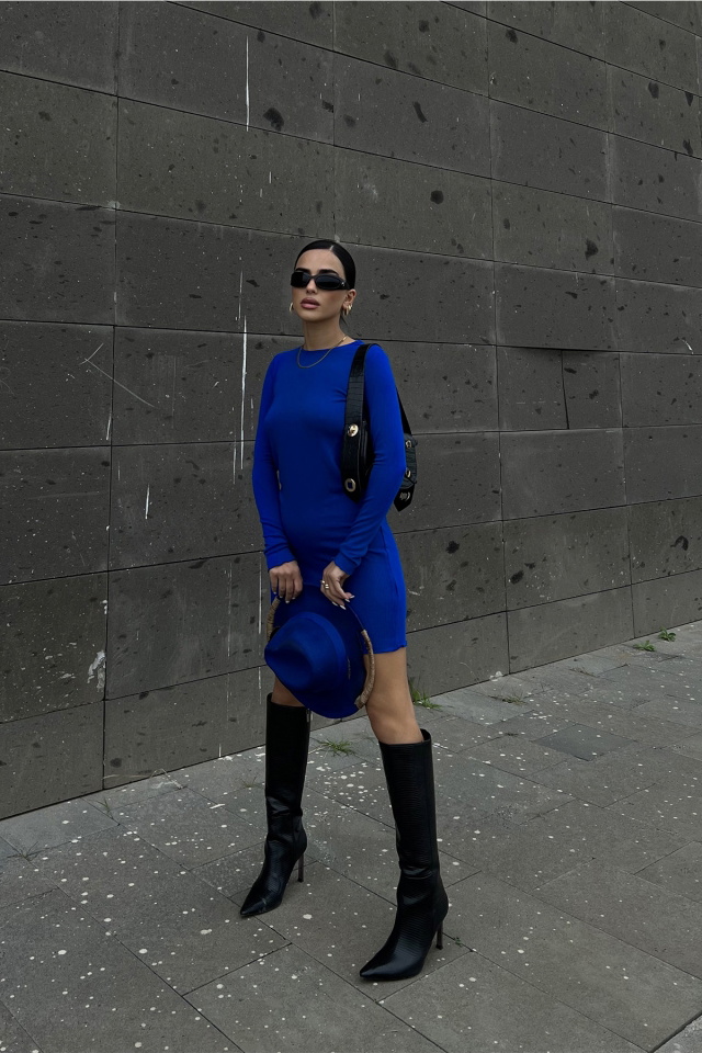 Saks Basic Elbise ATE2472 - 4