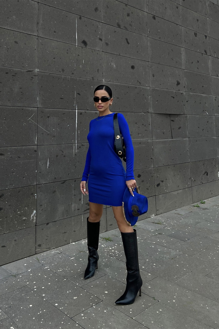 Saks Basic Elbise ATE2472 - EYYO