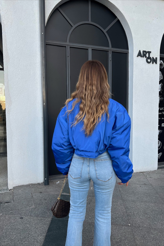 Saks Önü Fermuarlı Ceket ATE2246 - 5
