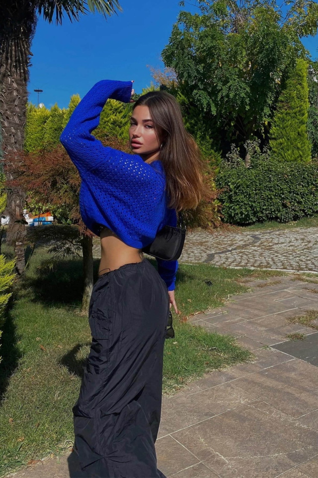 Saks Örgü Detay Kazak ATE2855 - 3