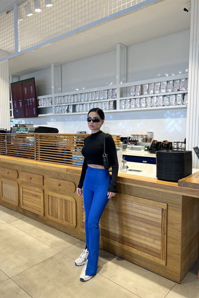 Saks Yüksek Bel Pantolon ATE3368 