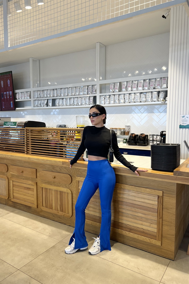 Saks Yüksek Bel Pantolon ATE3368 - 3