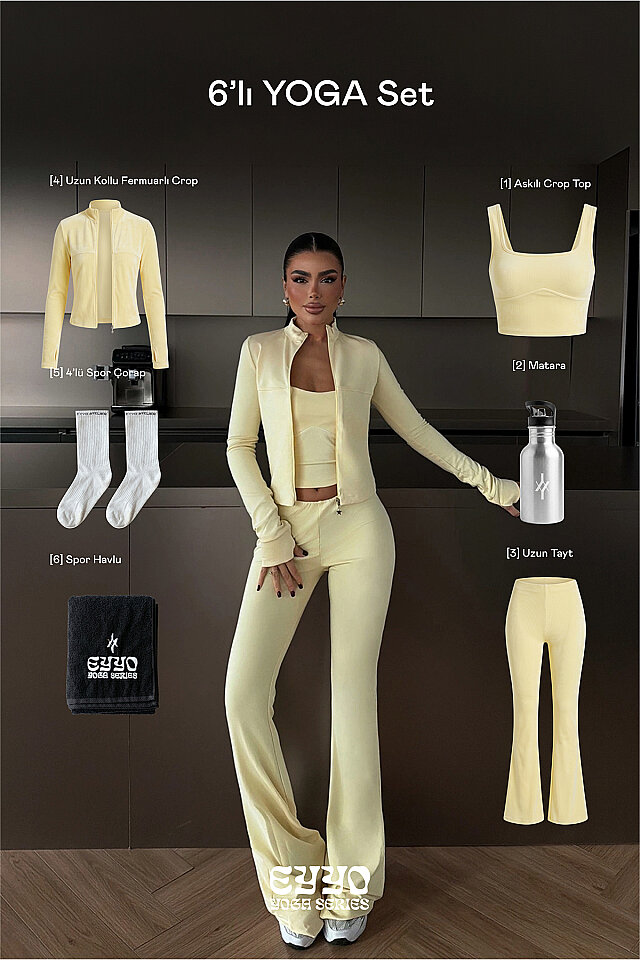 Sarı 6'lı Yoga Set -