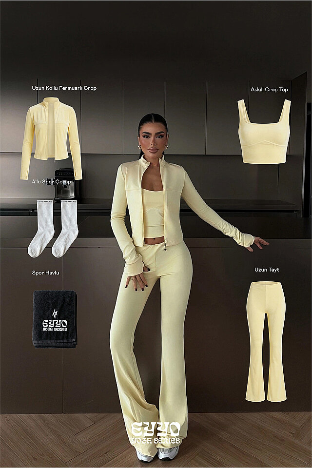 Sarı 5'li Yoga Set -