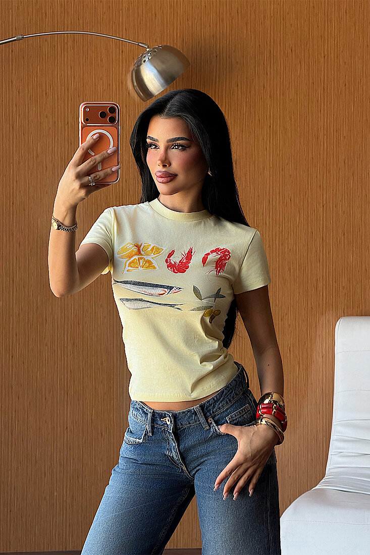 Sarı Tenge Tshirt ATE-5549 - EYYO