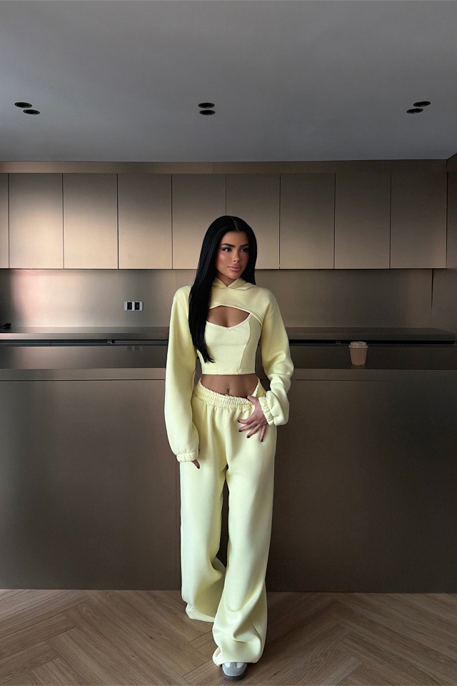 Sarı Corsica Eşofman Takımı ATE-3884 - 2