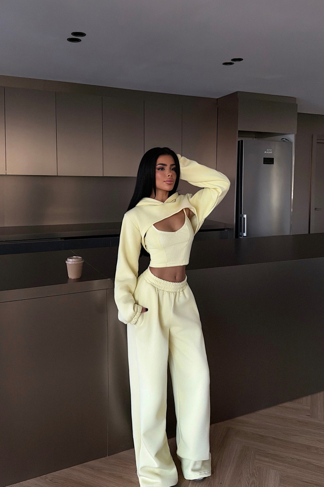 Sarı Corsica Eşofman Takımı ATE-3884 - 1