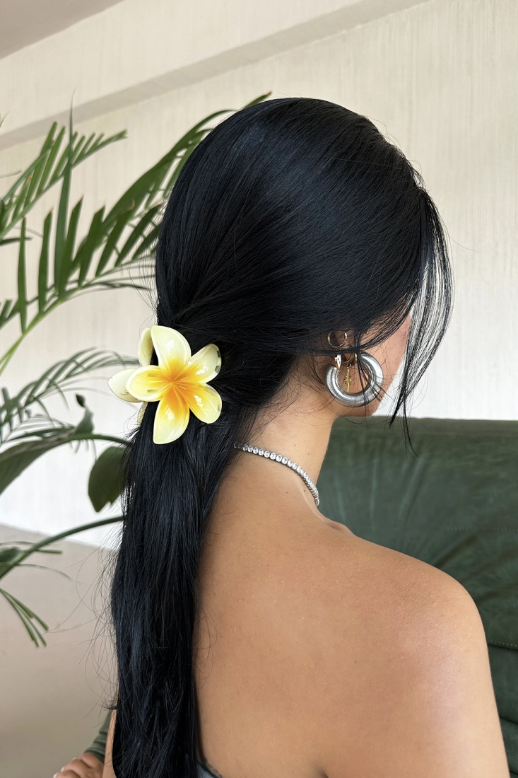 Sarı Çiçekli Lotus Toka ATEL2229 - EYYO