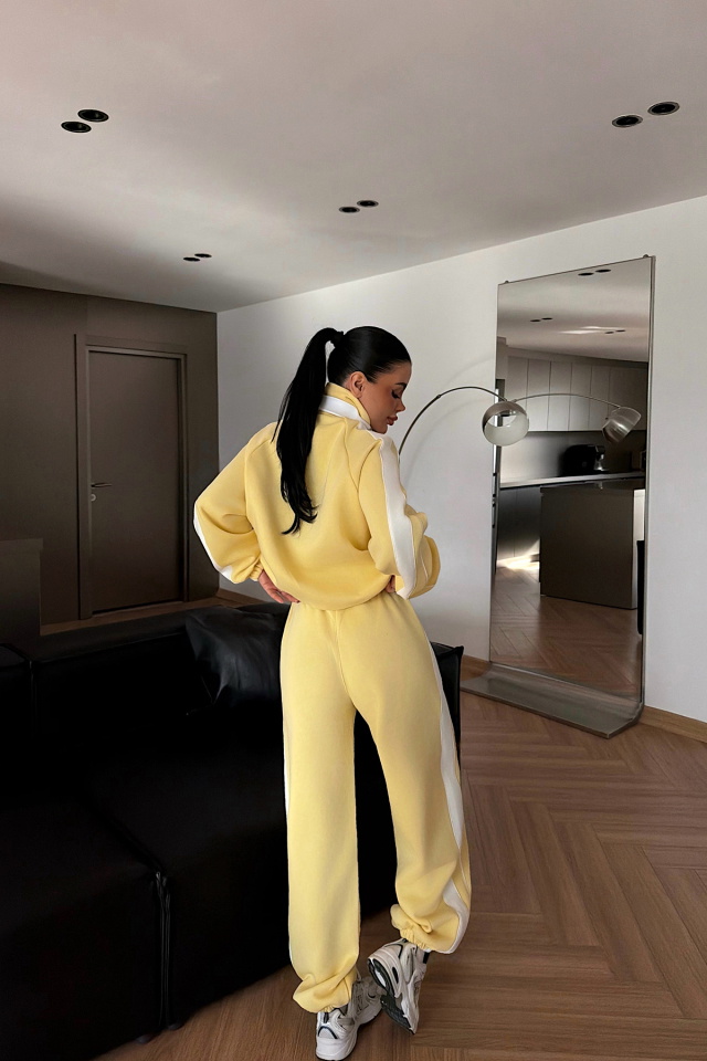 Sarı Gionna eşofman takımı ATE-4354 - 4