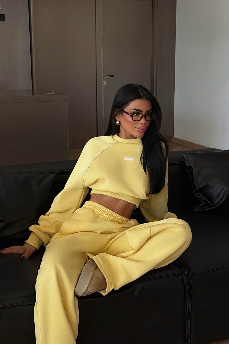 Sarı Breathe Eşofman Takımı ATE-3842 - EYYO