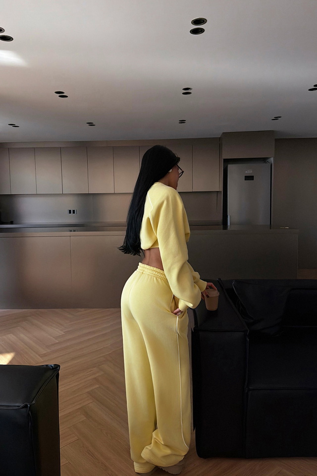 Sarı Breathe Eşofman Takımı ATE-3842 - 4