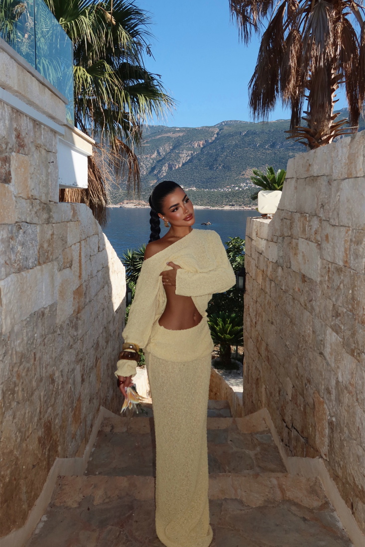 Sarı Siedre Triko Takım ATE-3063 - EYYO