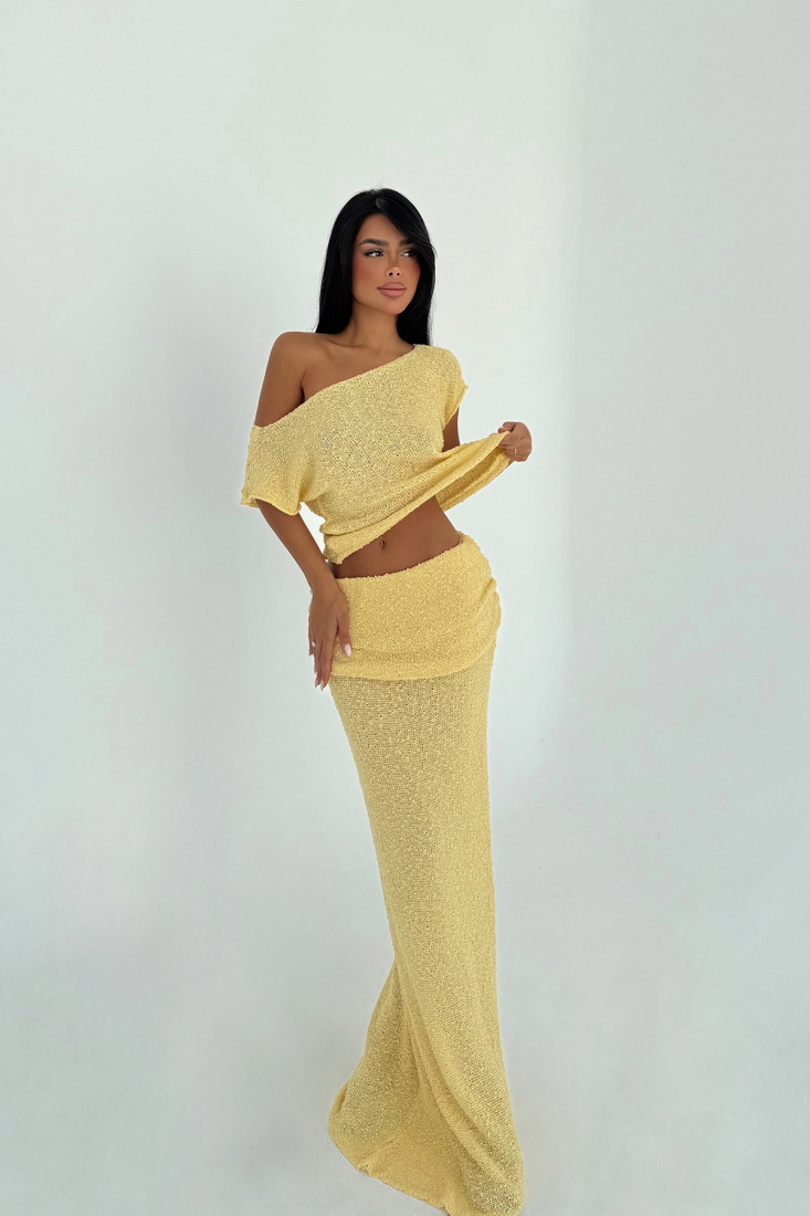 Sarı Lilaea Triko Takım ATE-3221 - EYYO