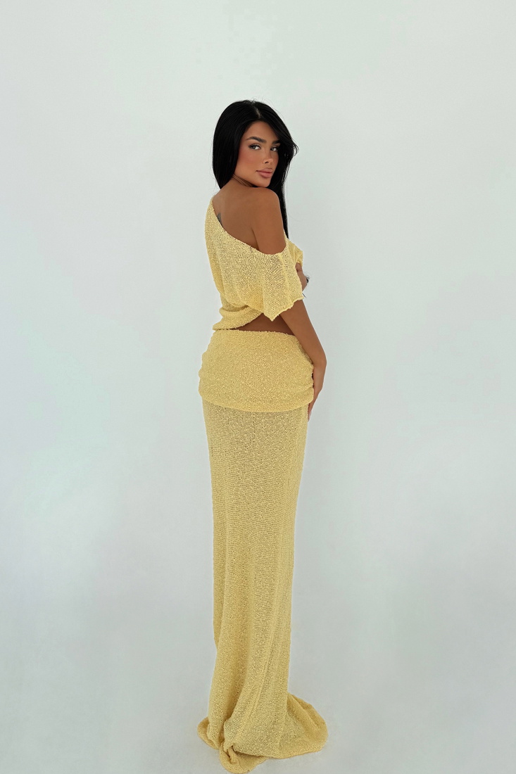 Sarı Lilaea Triko Takım ATE-3221 - EYYO