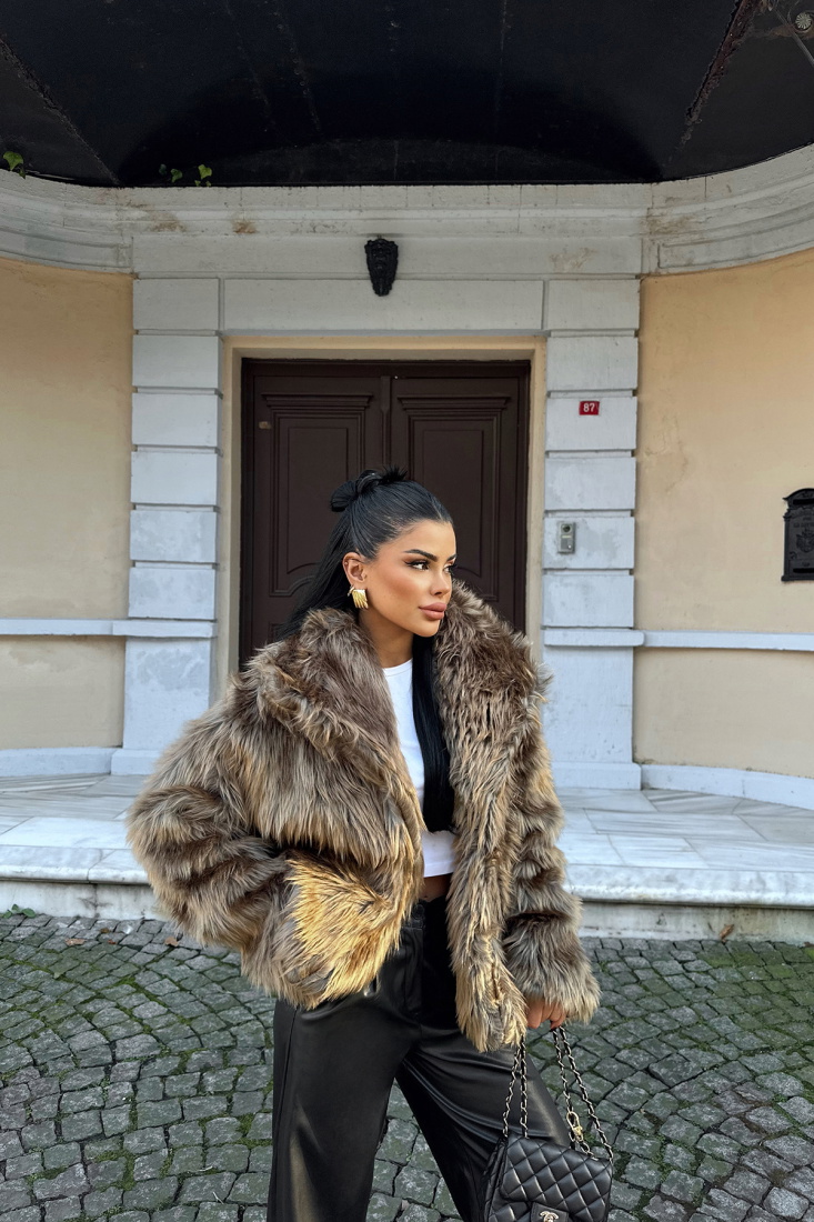 Sarı Eva Kısa Kürk ATE-0683 - EYYO