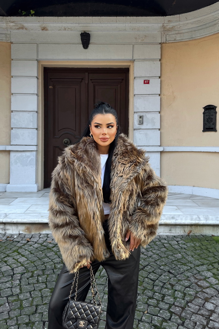 Sarı Eva Kısa Kürk ATE-0683 - EYYO