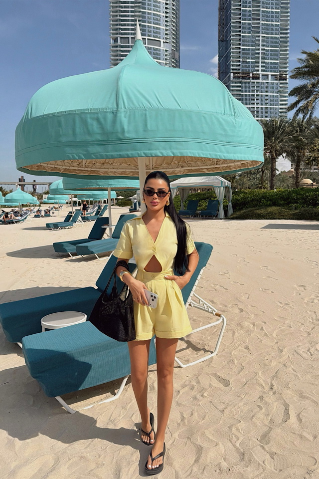 Sarı Ebony Tulum ATE-4687 