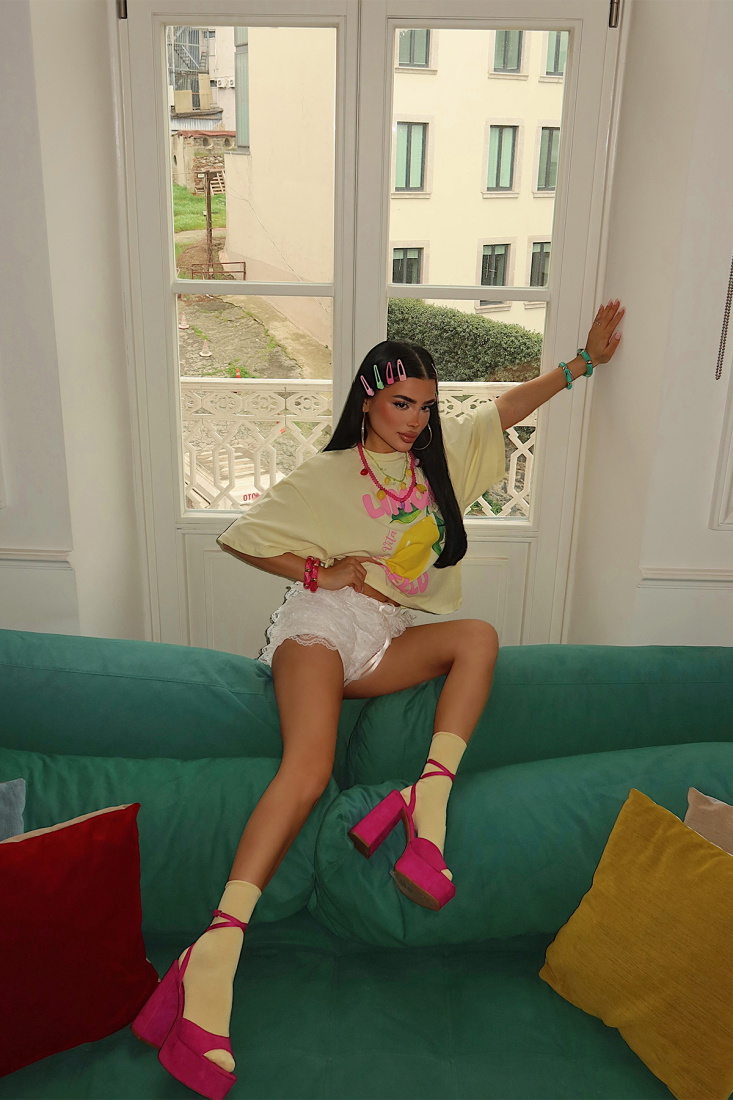 Sarı Limon Celo Tshirt ATE-5275 - EYYO