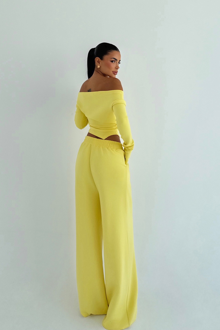 Sarı Chyler Tracksuit Takım ATE-3479 - EYYO