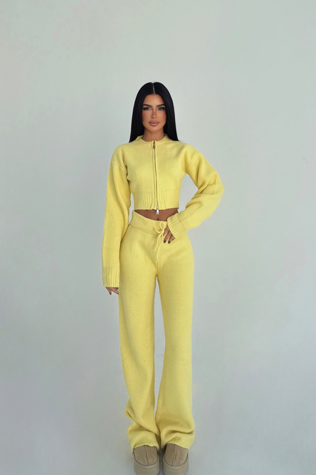 Sarı Zaria Triko Takım ATE-3737 