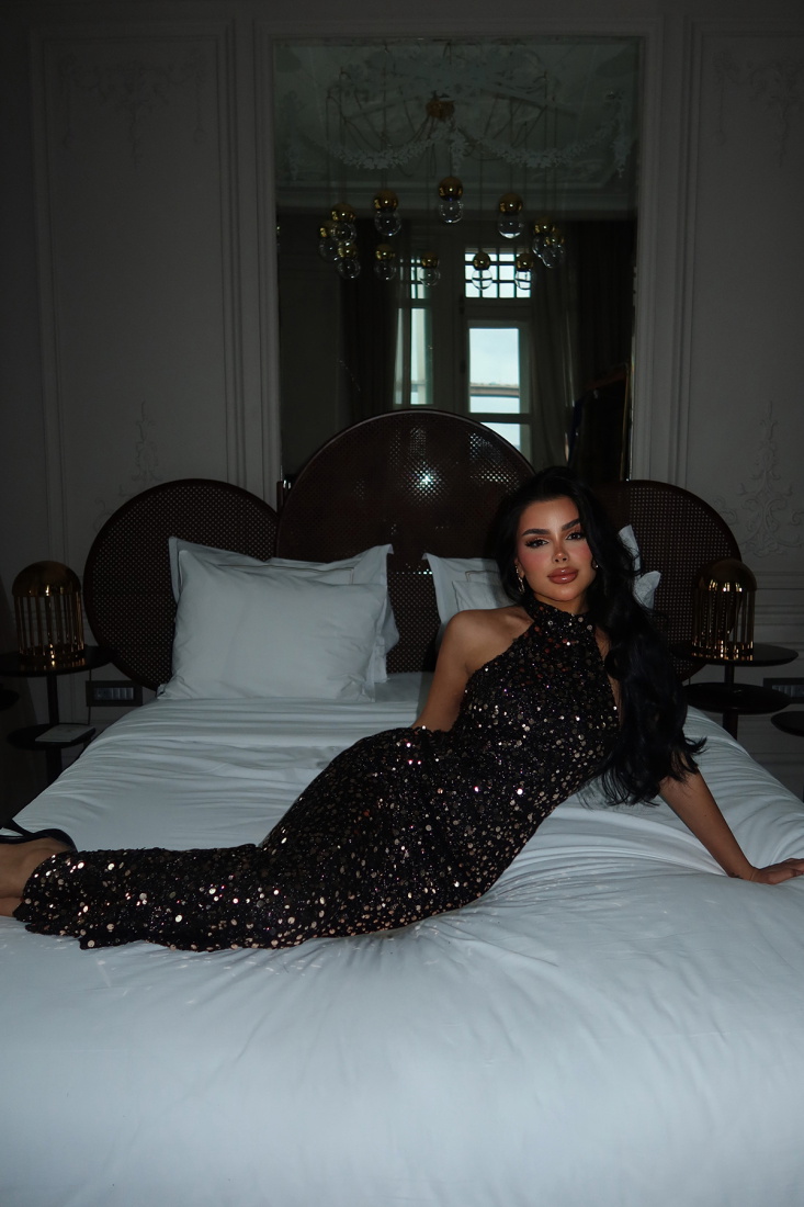 Shion Payetli Elbise ATE-2526 - EYYO