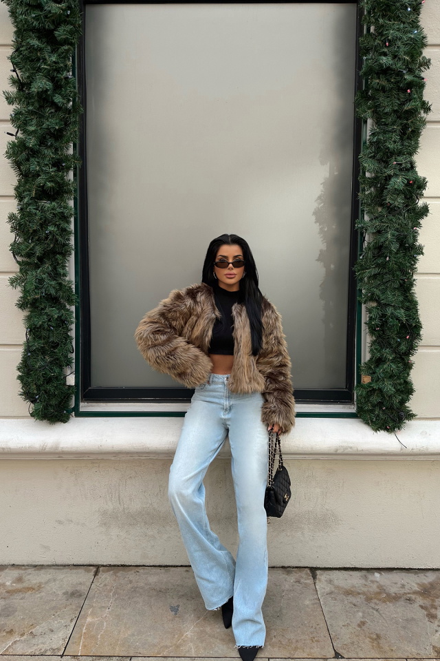 Sarı Ruby Kısa Kürk ATE-0676 - 5