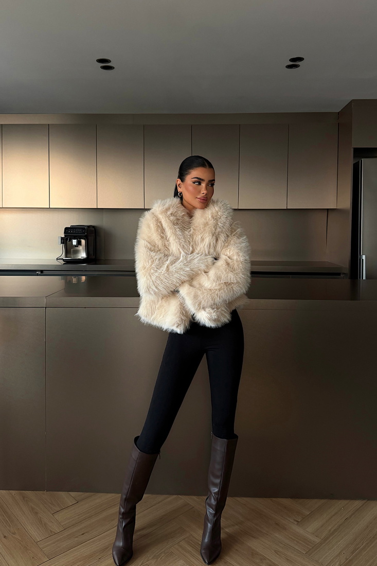 Sarı Rufina Kürk ATE-4558 - EYYO