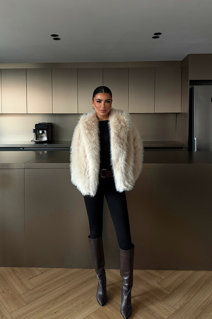 Sarı Rufina Kürk ATE-4558 - EYYO