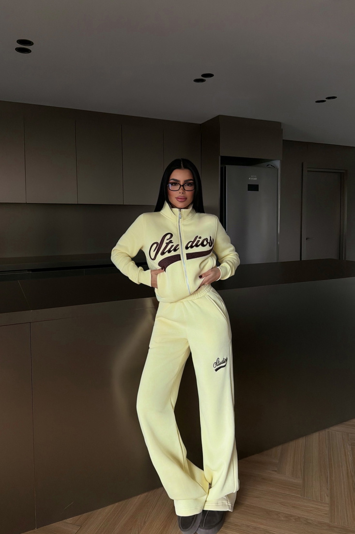 Sarı Studioy Eşofman Takım ATE-4181 - EYYO