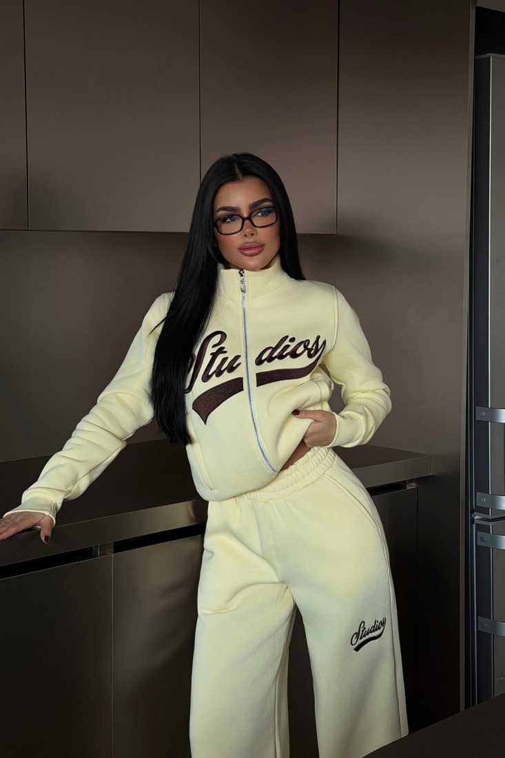 Sarı Studioy Eşofman Takım ATE-4181 - EYYO