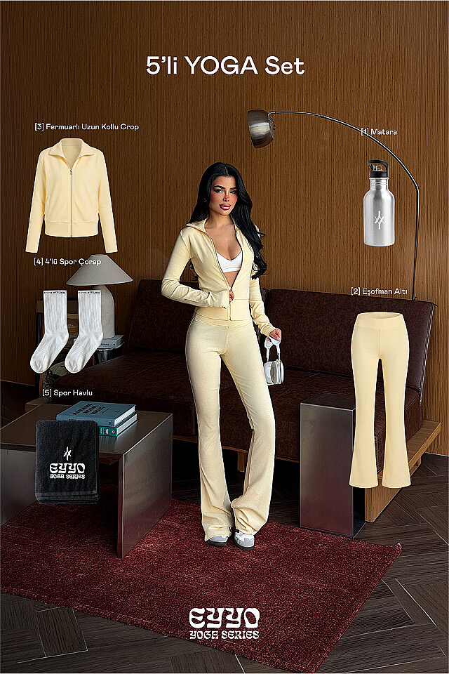 Sarı Yelo 5'li Yoga Set - 