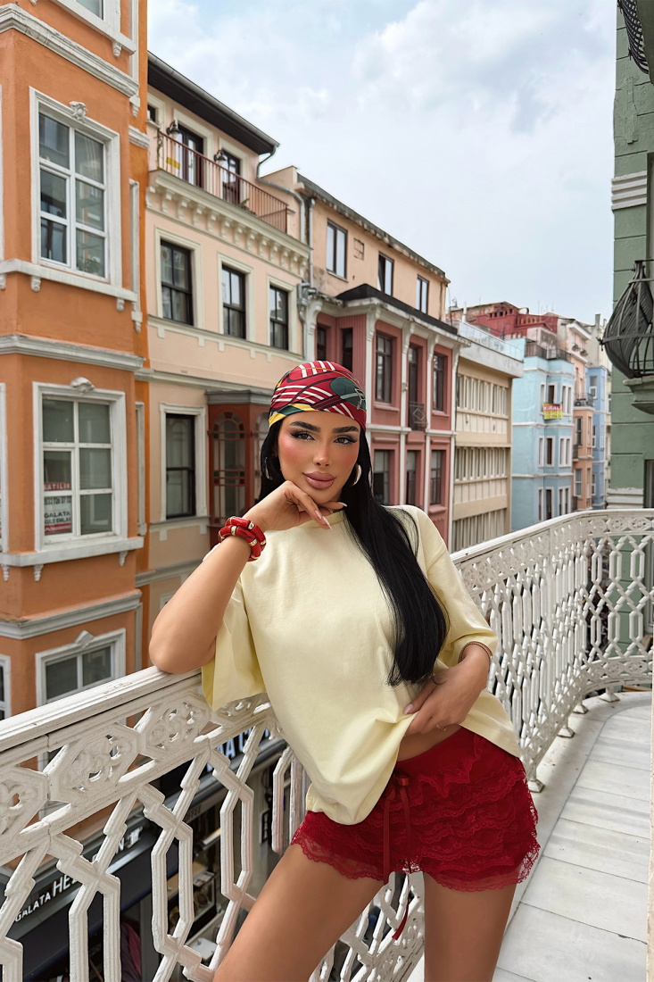 Sarı Wongo Tshirt ATE-5266 - EYYO