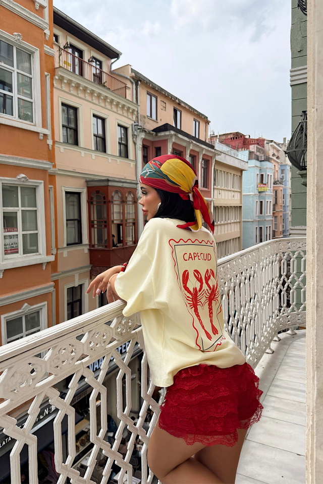 Sarı Wongo Tshirt ATE-5266 - 4