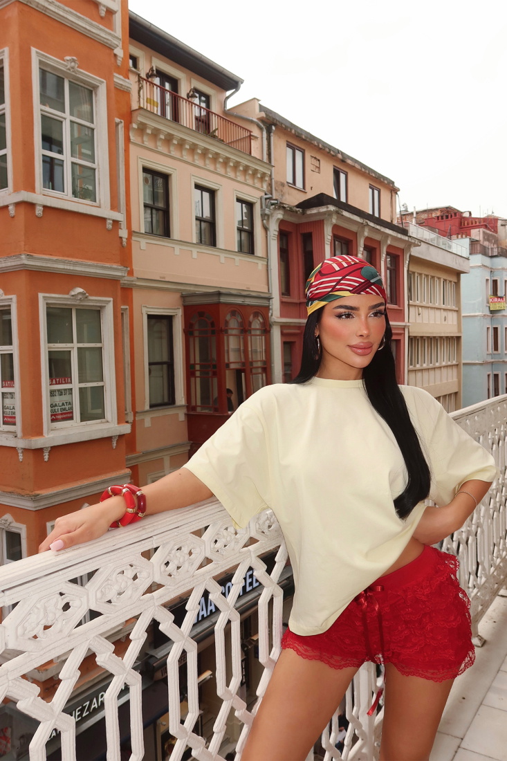 Sarı Wongo Tshirt ATE-5266 - EYYO