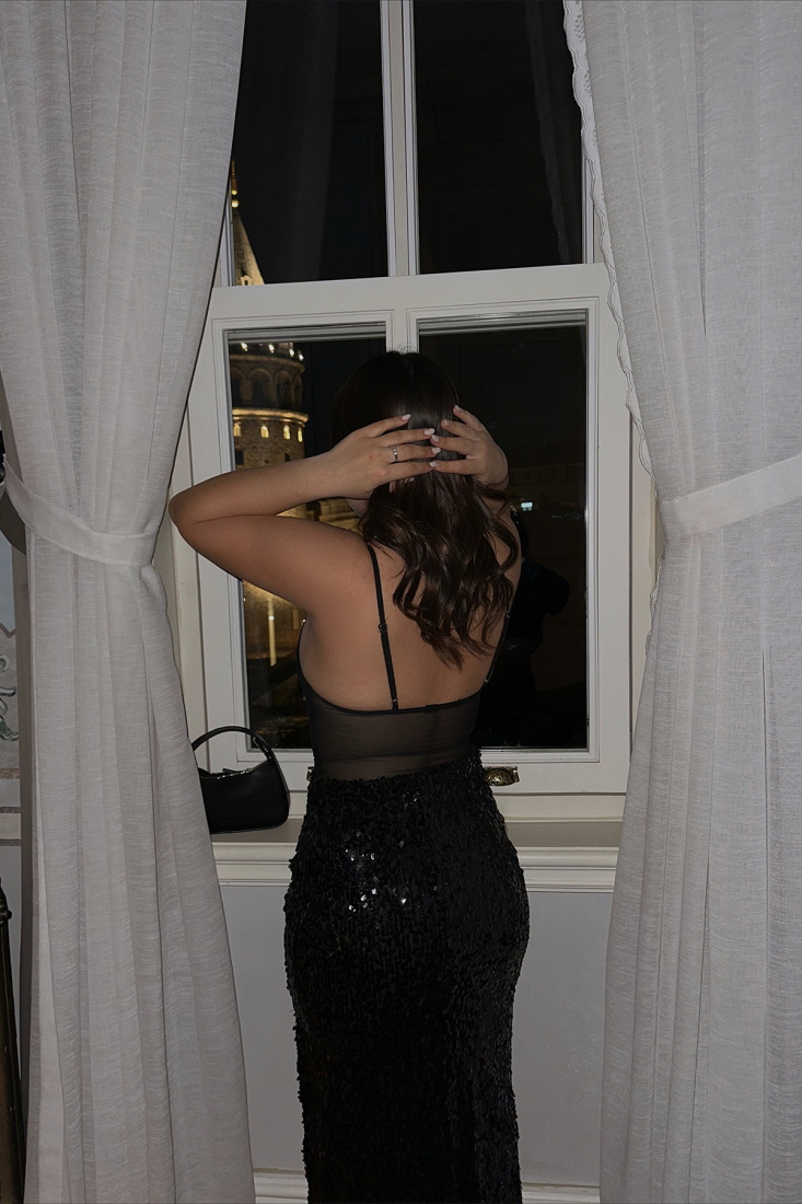 Siyah Askılı Bodysuit ATE3716 - THE END CAKE