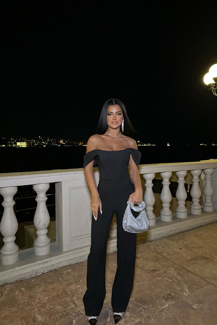 Siyah Askılı Tulum ATE-0158 - EMRE İHRACAT