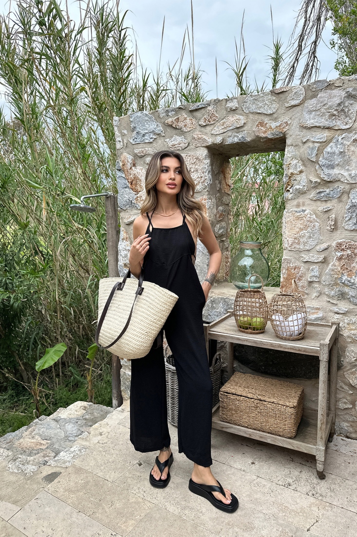 Siyah Askılı Tulum ATE6346 - BİG DART