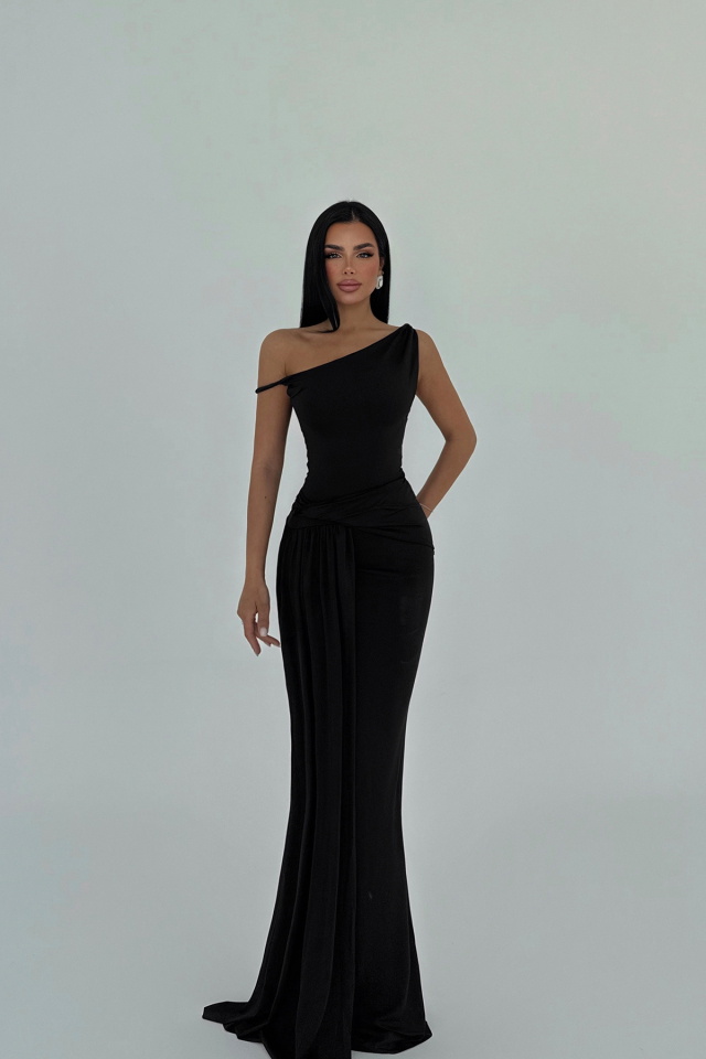 Siyah Rowen Elbise ATE-2596 