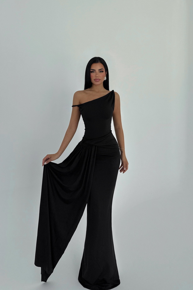 Siyah Rowen Elbise ATE-2596 - 3