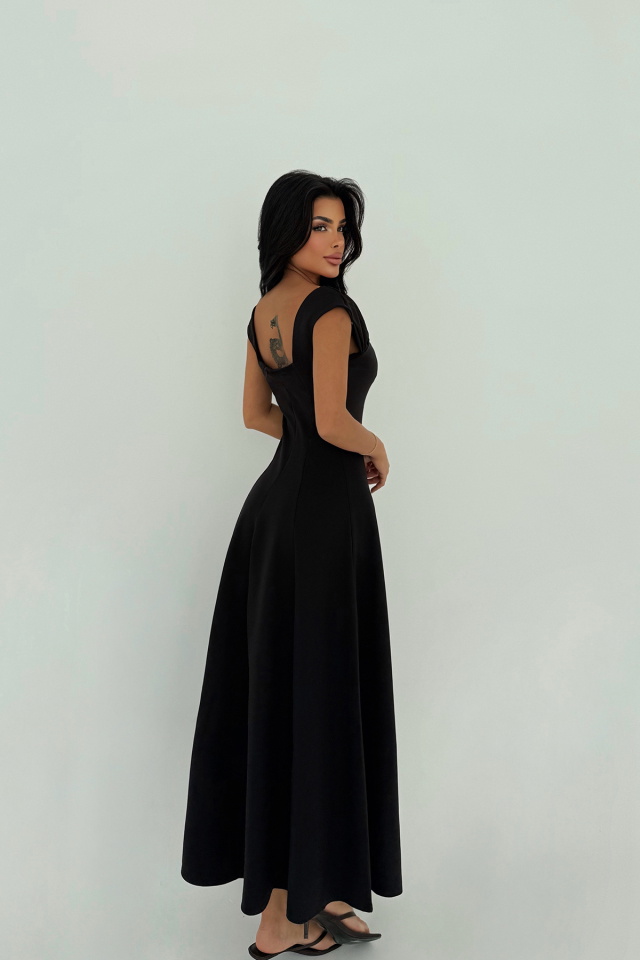Siyah Rhea Elbise ATE-2804 - 3
