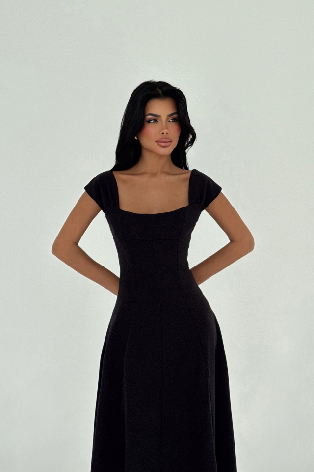 Siyah Rhea Elbise ATE-2804 - 2