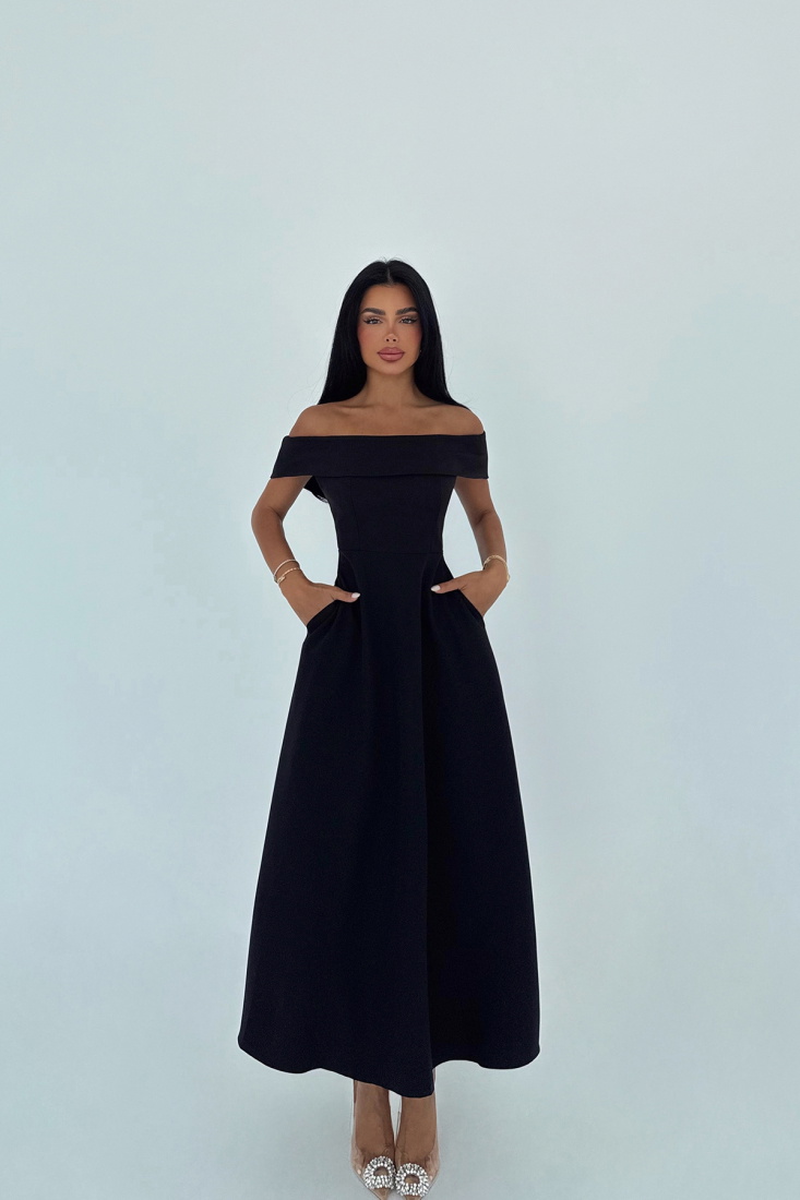Siyah Creil Elbise ATE-2922 - EYYO