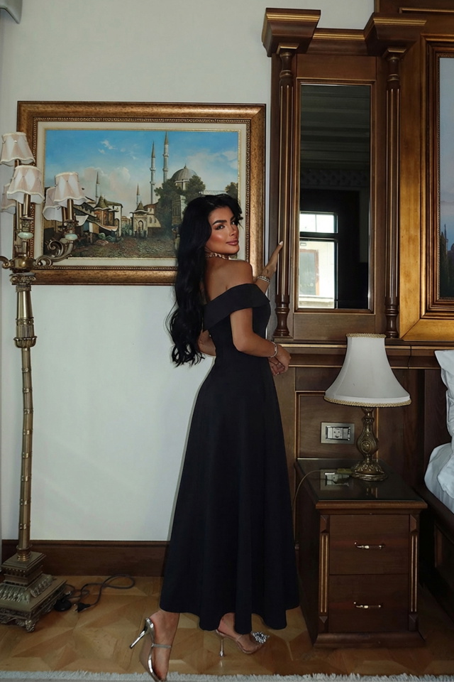 Siyah Creil Elbise ATE-2922 - 2