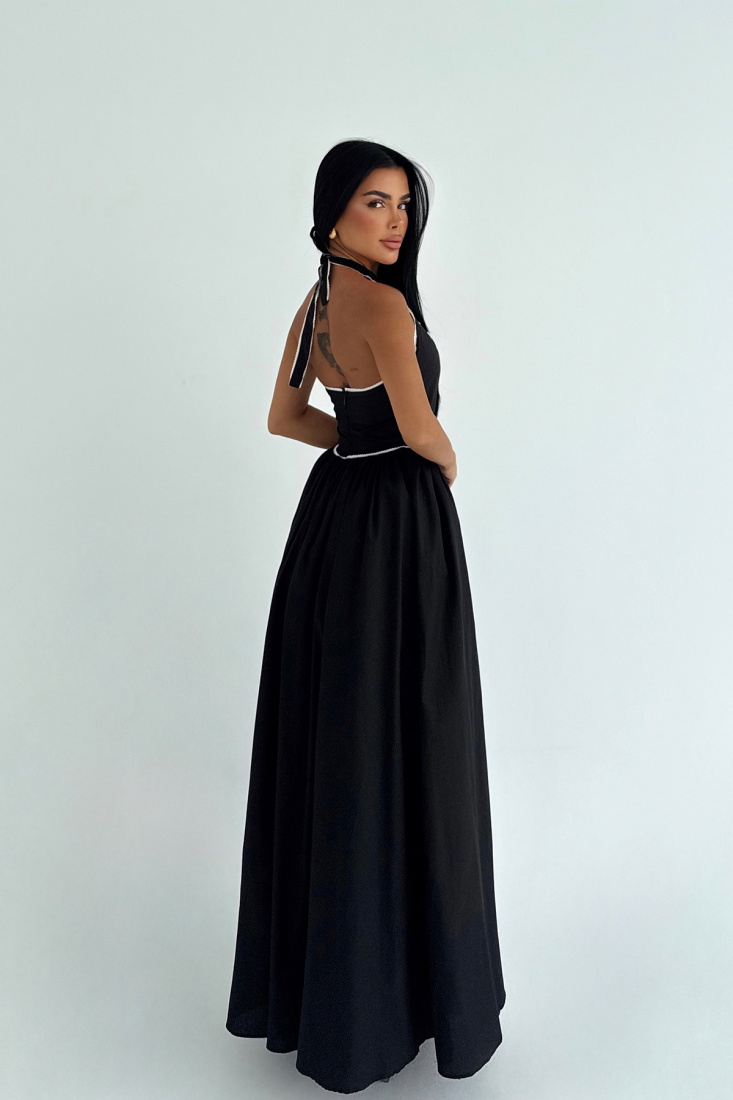 Siyah Neyela Elbise ATE-3460 - EYYO