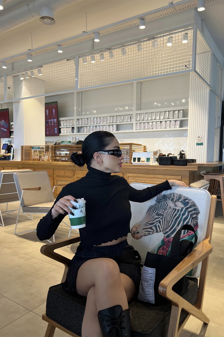 Siyah Basic Crop Top ATE4017 - DONT FASHİON