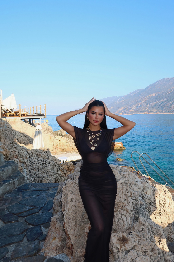 Siyah Benito Tül Pareo ATE-1376 - EYYO