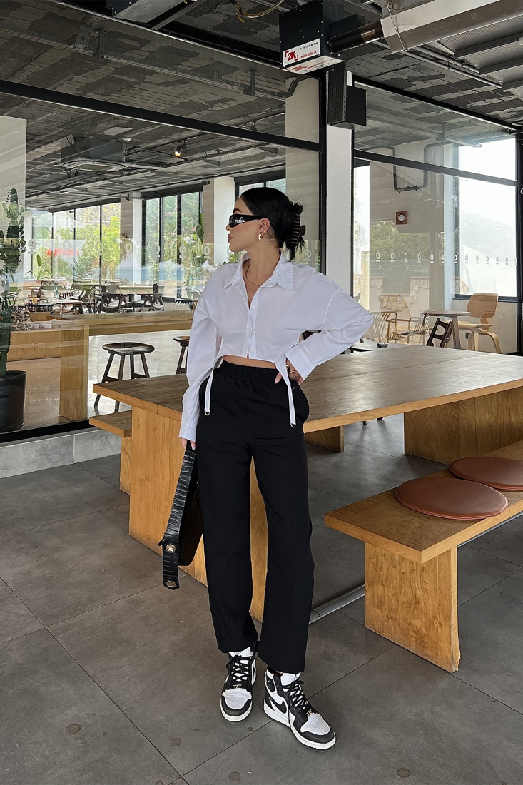 Siyah Basic Eşofman Altı ATE2622 - EYYO