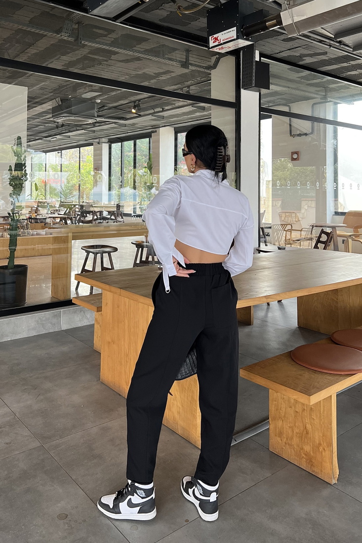 Siyah Basic Eşofman Altı ATE2622 - EYYO