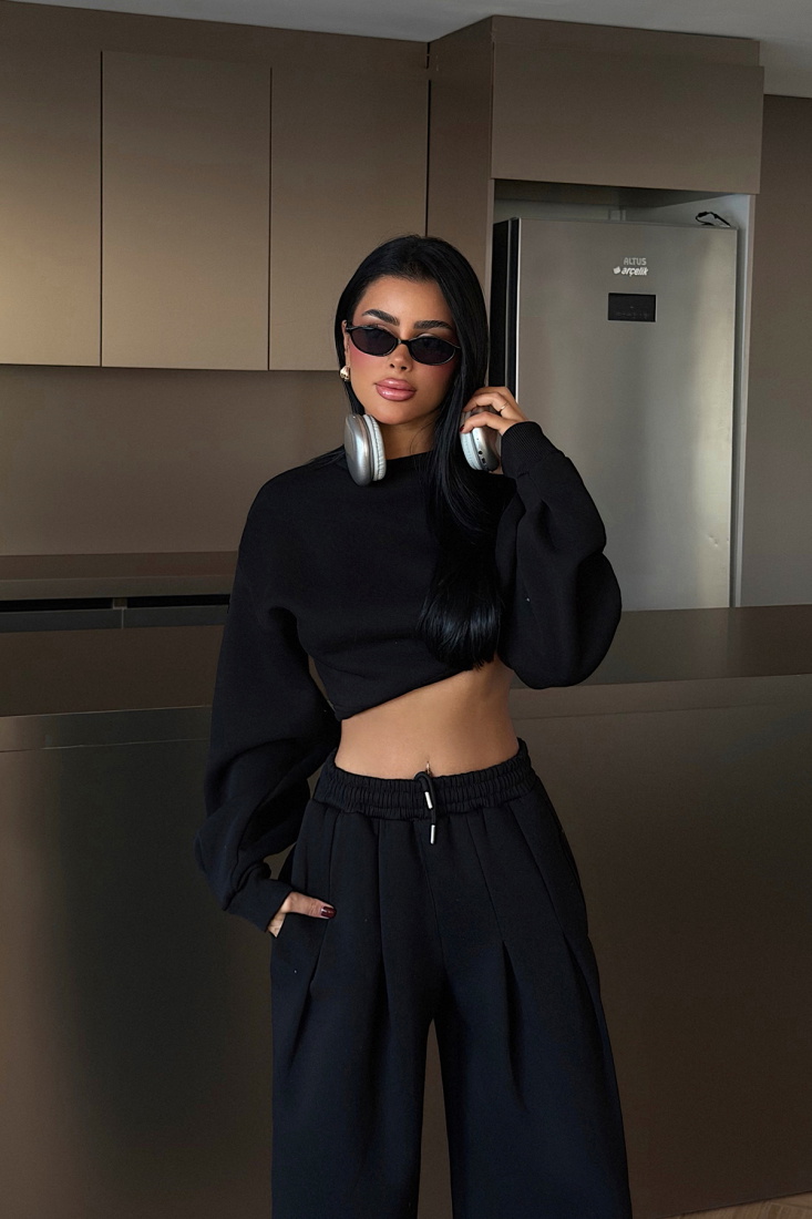 Siyah Knox Eşofman Takımı ATE-3822 - EYYO