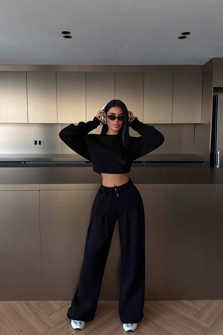 Siyah Knox Eşofman Takımı ATE-3822 - EYYO